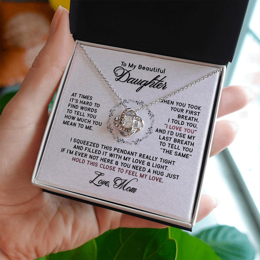 To My Beautiful Daughter Necklace