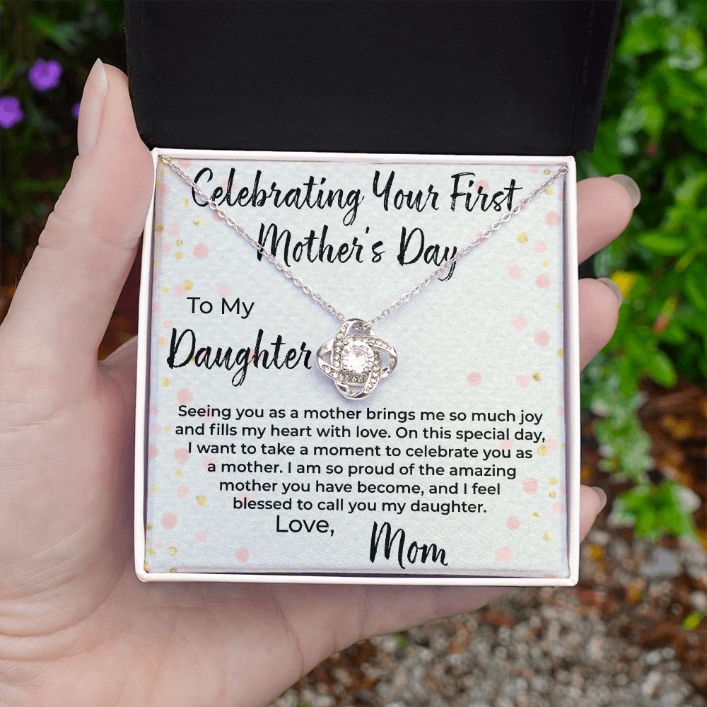 Celebrating First Mother's Day Necklace To Daughter from Mom