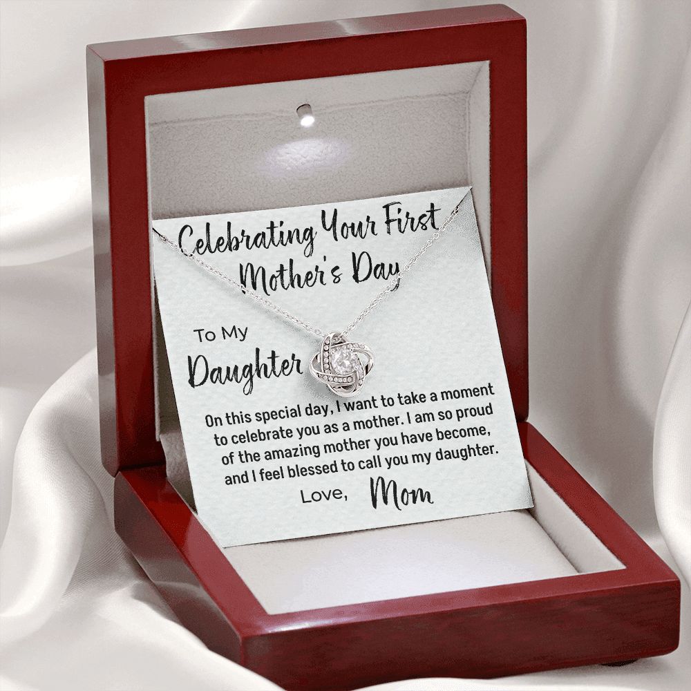 Celebrating First Mother's Day Necklace To Daughter from Mom