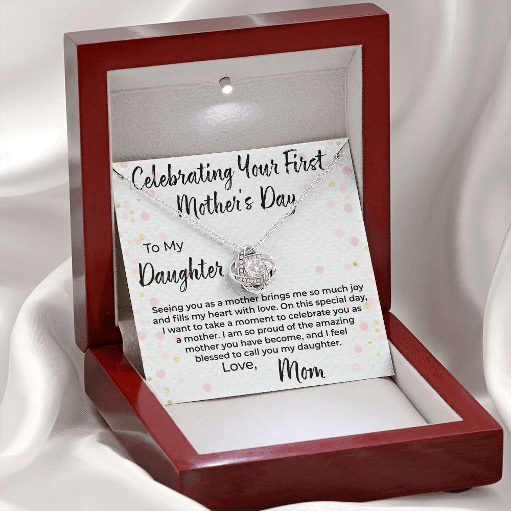 Celebrating First Mother's Day Necklace To Daughter from Mom