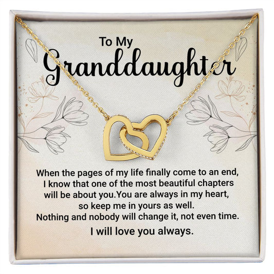 To My Granddaughter from Grandparent Necklace Gift