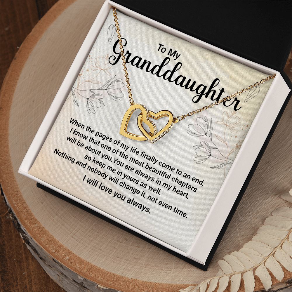 To My Granddaughter from Grandparent Necklace Gift