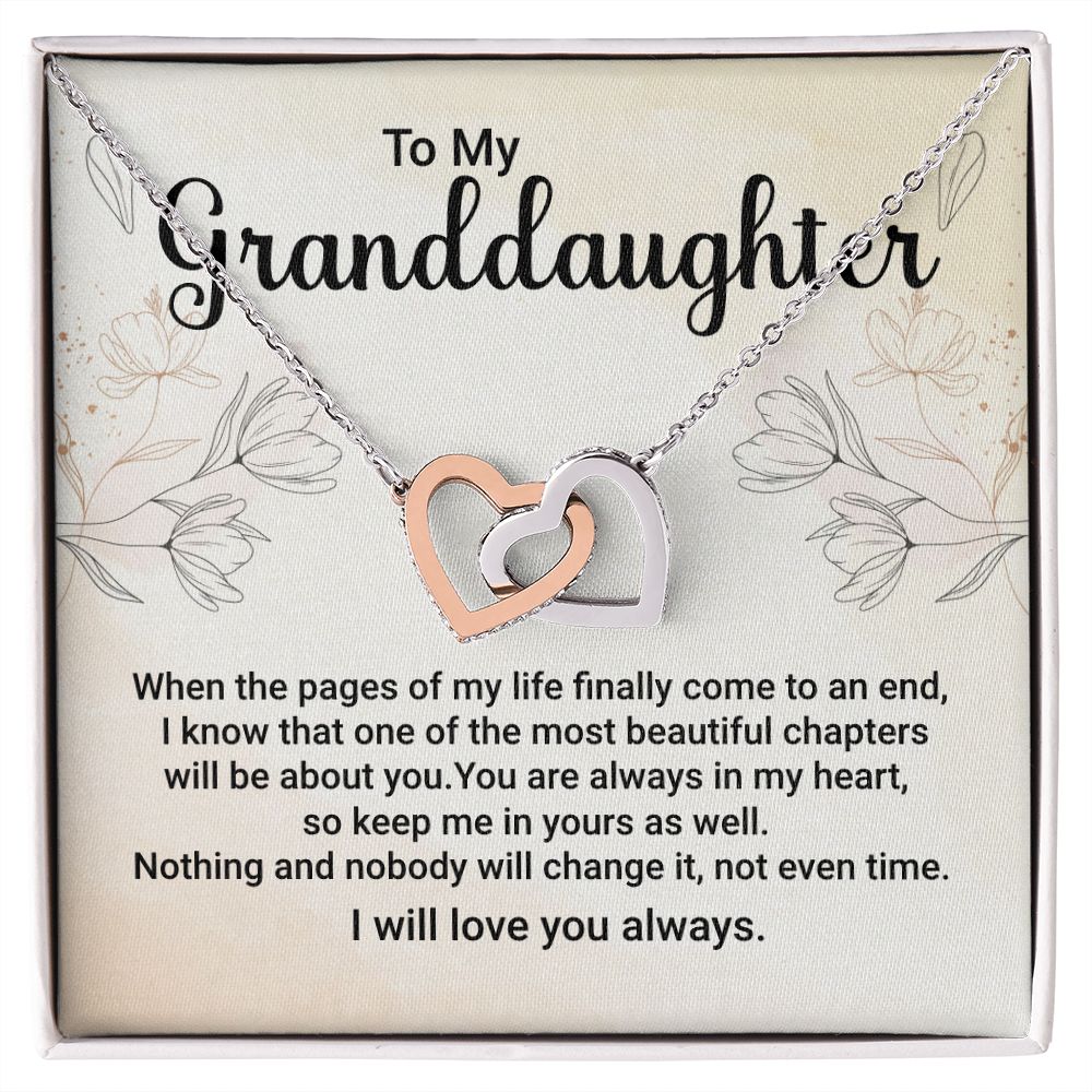 To My Granddaughter from Grandparent Necklace Gift