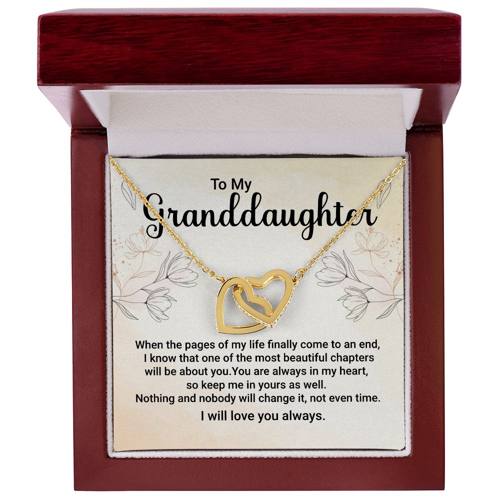 To My Granddaughter from Grandparent Necklace Gift