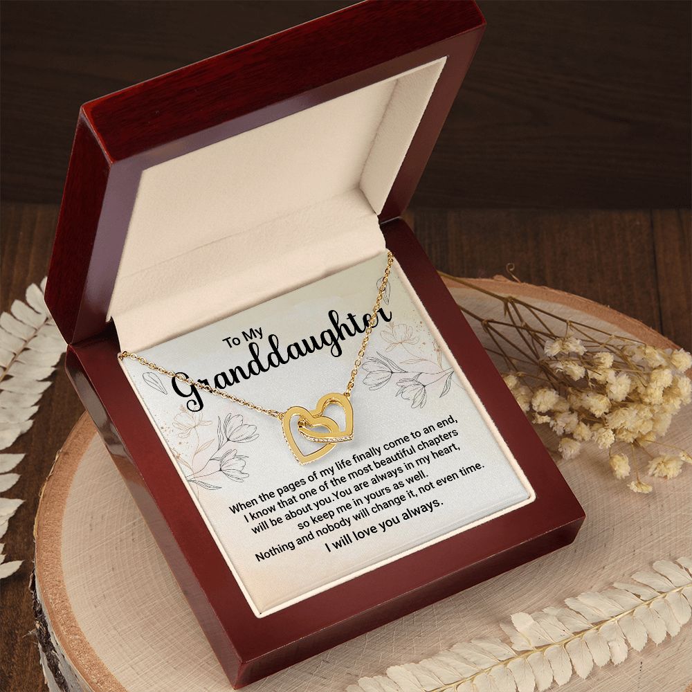 To My Granddaughter from Grandparent Necklace Gift