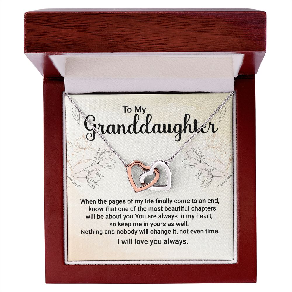 To My Granddaughter from Grandparent Necklace Gift