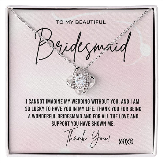 Thank You Gift to Bridesmaid xoxo Necklace Gift for Her