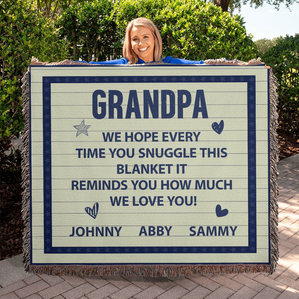 Grandkids gift to Grandpa Personalized Gift for Grandpa Grandad Grandfather