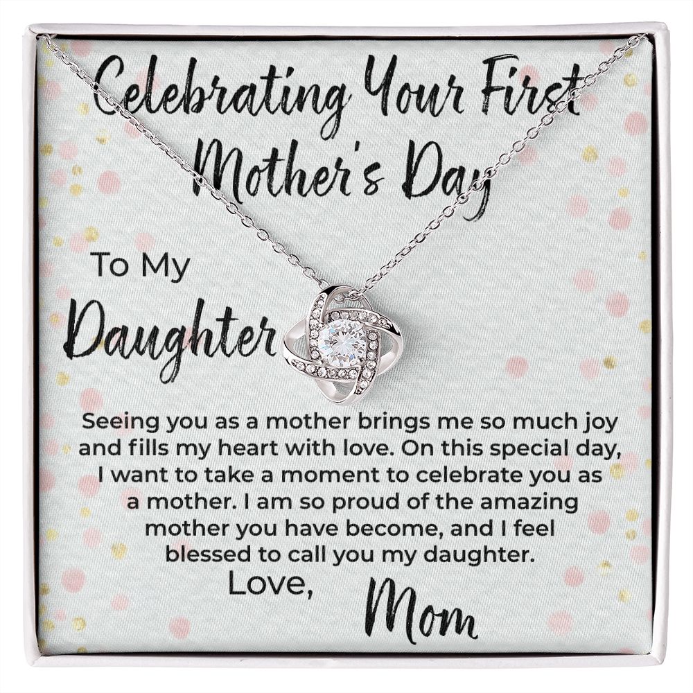 Celebrating First Mother's Day Necklace To Daughter from Mom