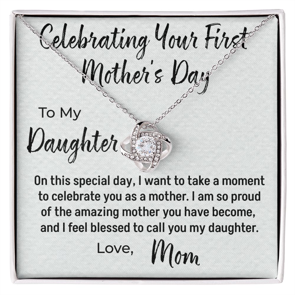 Celebrating First Mother's Day Necklace To Daughter from Mom