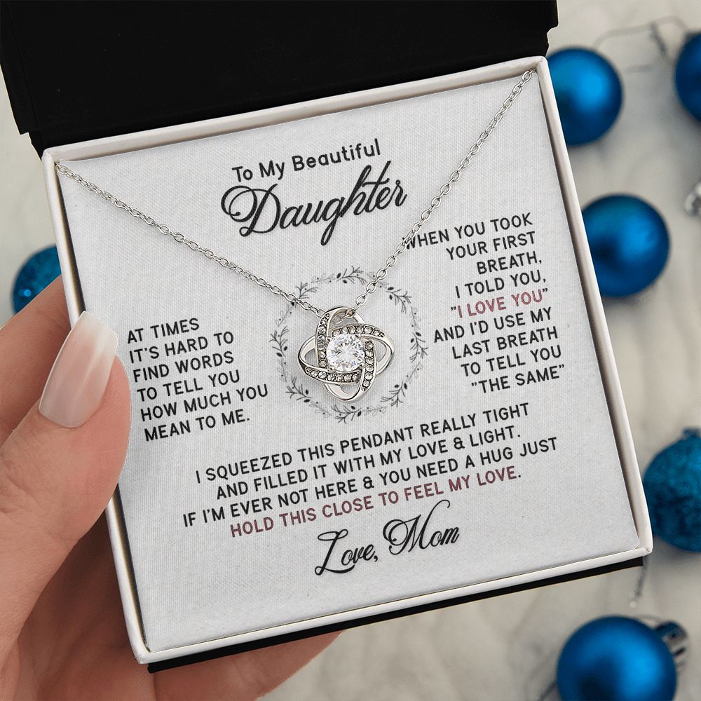 To My Beautiful Daughter Necklace
