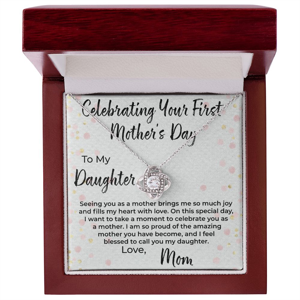 Celebrating First Mother's Day Necklace To Daughter from Mom