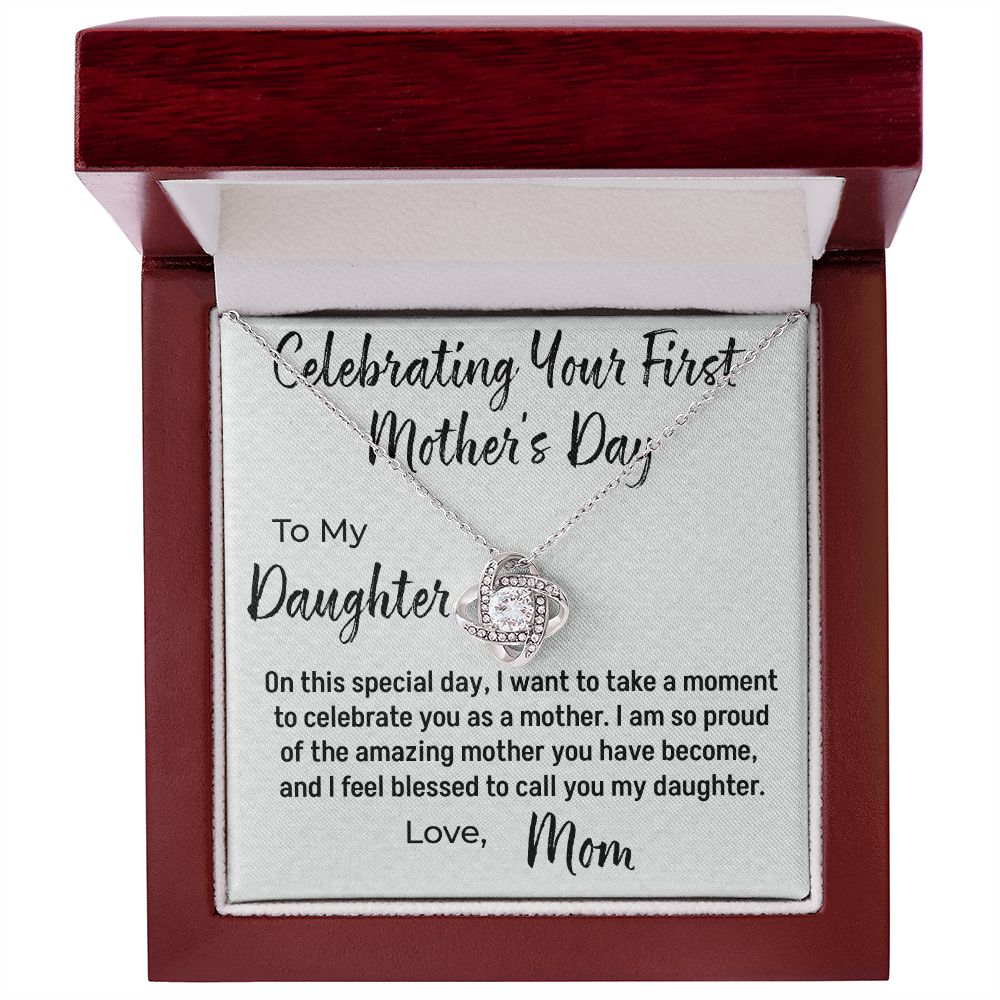 Celebrating First Mother's Day Necklace To Daughter from Mom